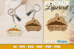 Camping Keychain Lasercut Product Image 1