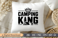 Camping King SVG File | Camping SVG | Outdoor Designs Product Image 4