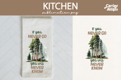 Camping Kitchen Towel Sublimation