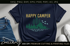 Camper SVG Camping Life SVG Adventure Mountain Landscape Product Image 2
