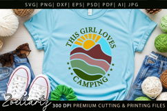 This Girl Loves Camping SVG Nature Adventure Camper T-shirt Product Image 5