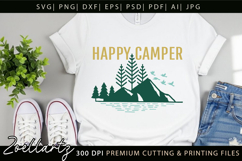 Camper SVG Camping Life SVG Adventure Mountain Landscape Product Image 4