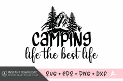Camping life the best life SVG , Tropical Vibes SVG Product Image 1