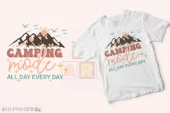 Camping Outdoor Mountain SVG Design, Camping PNG T-shirt Product Image 2