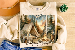 Camping Mode PNG, Brushstroke Png, Camping Sublimation PNG Product Image 1