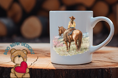 Watercolor Western Cowgirl Clipart Product Image 3
