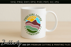This Girl Loves Camping SVG Nature Adventure Camper T-shirt Product Image 2