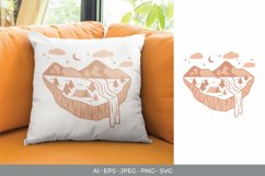 Camping Near the River with Mountain View at Night Product Image 1