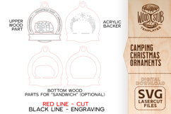 Camping Ornament SVG, Christmas Ornaments SVG Product Image 2