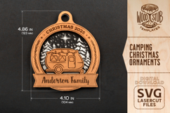 Camping Ornament SVG, Christmas Ornaments SVG Product Image 5