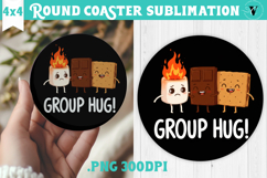 Round Coaster | Camping | Funny camp Product Image 1