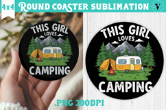 Round Coaster | Camping | Funny camp Product Image 1