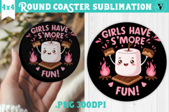 Round Coaster | Camping | Funny camp Product Image 1