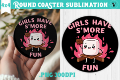 Round Coaster | Camping | Funny camp Product Image 1
