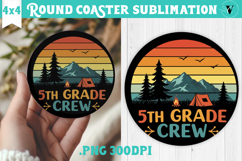 Round Coaster | Camping | Funny camp Product Image 1