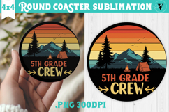 Round Coaster | Camping | Funny camp Product Image 1