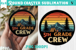 Round Coaster | Camping | Funny camp Product Image 1