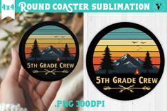Round Coaster | Camping | Funny camp Product Image 1