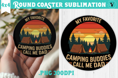 Round Coaster | Camping | Funny camp Product Image 1
