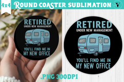 Round Coaster | Camping | Funny camp Product Image 1
