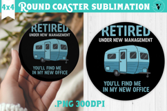 Round Coaster | Camping | Funny camp Product Image 1