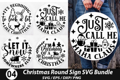 Christmas Round Signs SVG Deign - its beginning to look a Product Image 1