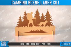Camping Scene Laser Cut Bundle, Hike Designs, Mountains SVG Product Image 4