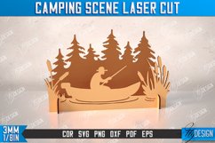 Camping Scene Laser Cut Bundle, Hike Designs, Mountains SVG Product Image 6