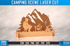 Camping Scene Laser Cut Bundle, Hike Designs, Mountains SVG Product Image 8