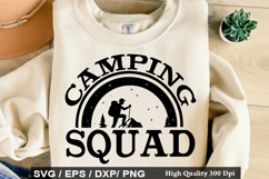 Camping Quotes SVG Design - Eat Sleep Camp Repeat Product Image 2