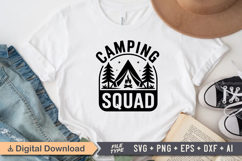 Camping Squad SVG File | Camping SVG | Outdoor Designs Product Image 2