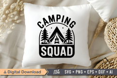 Camping Squad SVG File | Camping SVG | Outdoor Designs Product Image 4