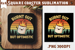 Square Coaster | Camping | Funny camp Product Image 1