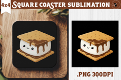 Square Coaster | Camping | Funny camp Product Image 1
