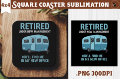Square Coaster | Camping | Funny camp Product Image 1