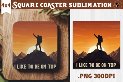 Square Coaster | Camping | Funny camp Product Image 1