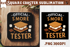 Square Coaster | Camping | Funny camp Product Image 1