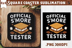Square Coaster | Camping | Funny camp Product Image 1