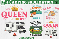 Camping sublimation design | Camping cliparts | Funny camp Product Image 1