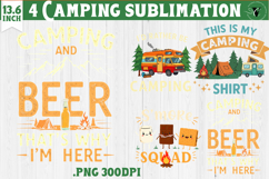 Camping sublimation design | Camping cliparts | Funny camp Product Image 1