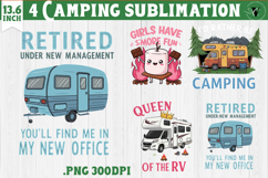 Camping sublimation design | Camping cliparts | Funny camp Product Image 1