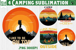 Camping sublimation design | Camping cliparts | Funny camp Product Image 1