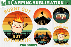 Camping sublimation design | Camping cliparts | Funny camp Product Image 1