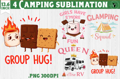 Camping sublimation design | Camping cliparts | Funny camp Product Image 1