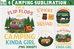 Camping sublimation design | Camping cliparts | Funny camp Product Image 1