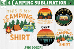 Camping sublimation design | Camping cliparts | Funny camp Product Image 1