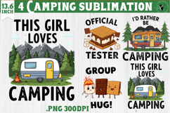 Camping sublimation design | Camping cliparts | Funny camp Product Image 1