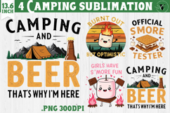 Camping sublimation design | Camping cliparts | Funny camp Product Image 1