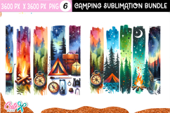 Camping brush stroked