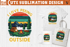 Camping sublimation design | Camping cliparts | Funny camp Product Image 1